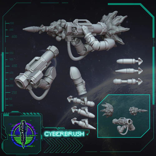 Missile Launcher – 3D printed resin heavy weapon for 32mm miniatures