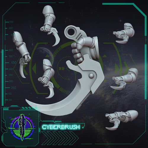 Rapt'Ops Knife Set 1 – 3D printed resin combat knives for 32mm miniatures