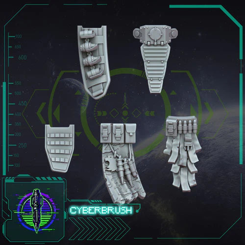 Rapt'Ops Heavy Armour Loincloths – 3D printed resin loincloths for 40mm base heavy-armour miniatures