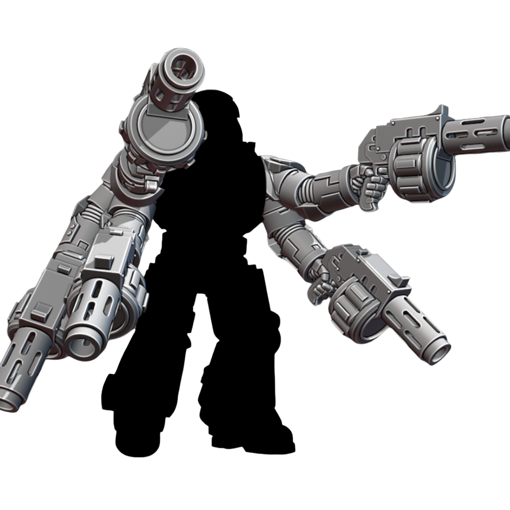 Ignito Pistol Kit – 3D printed resin flame pistols, view 3