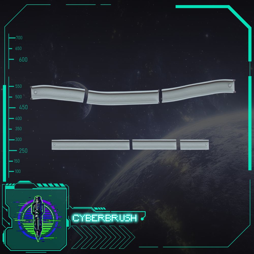 Steel Beam – 3D printed resin steel girders for miniature bases and terrain