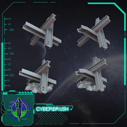 Anti-tank Obstacles – 3D printed resin tank traps for miniature bases and terrain