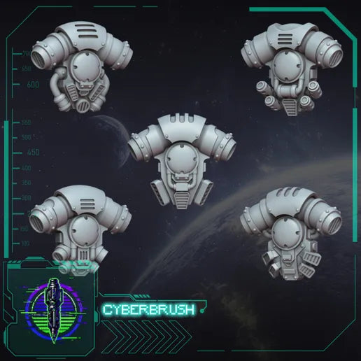 Backpacks – 3D printed resin power packs for 32mm true-scale miniatures