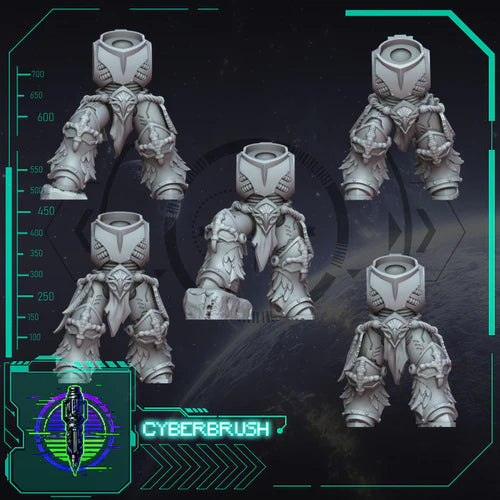 Crow Legion Bodies – 3D printed resin raven-themed torsos for 32mm miniatures