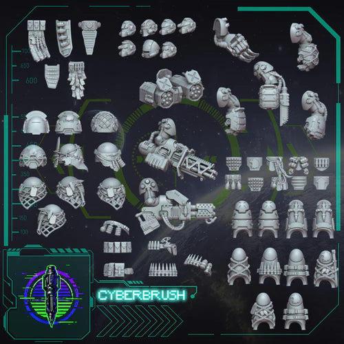 Rapt'Ops Heavy Armour Kit – 3D printed resin heavy-armour conversion kit for 40mm base miniatures