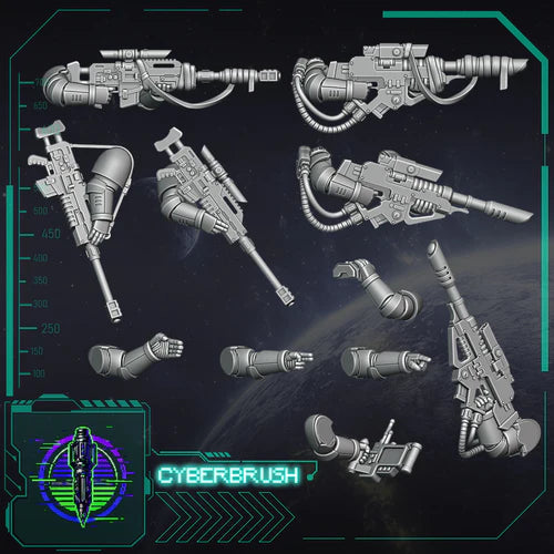 Sniper Kit – 3D printed resin precision rifles and scopes for 32mm miniatures