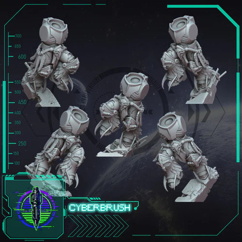 Crow Legion Assault Bodies – 3D printed resin raven-themed assault torsos for 32mm miniatures