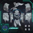 Space Vikings Ballistus Kit – 3D printed resin Nordic walker conversion kit, view 2