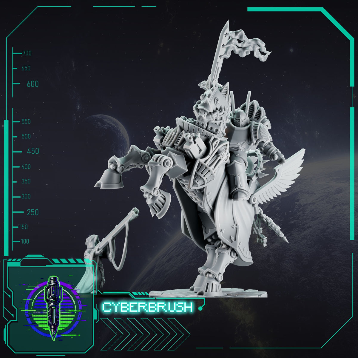 The Shadowguards – 3D printed resin crusader miniatures, view 3
