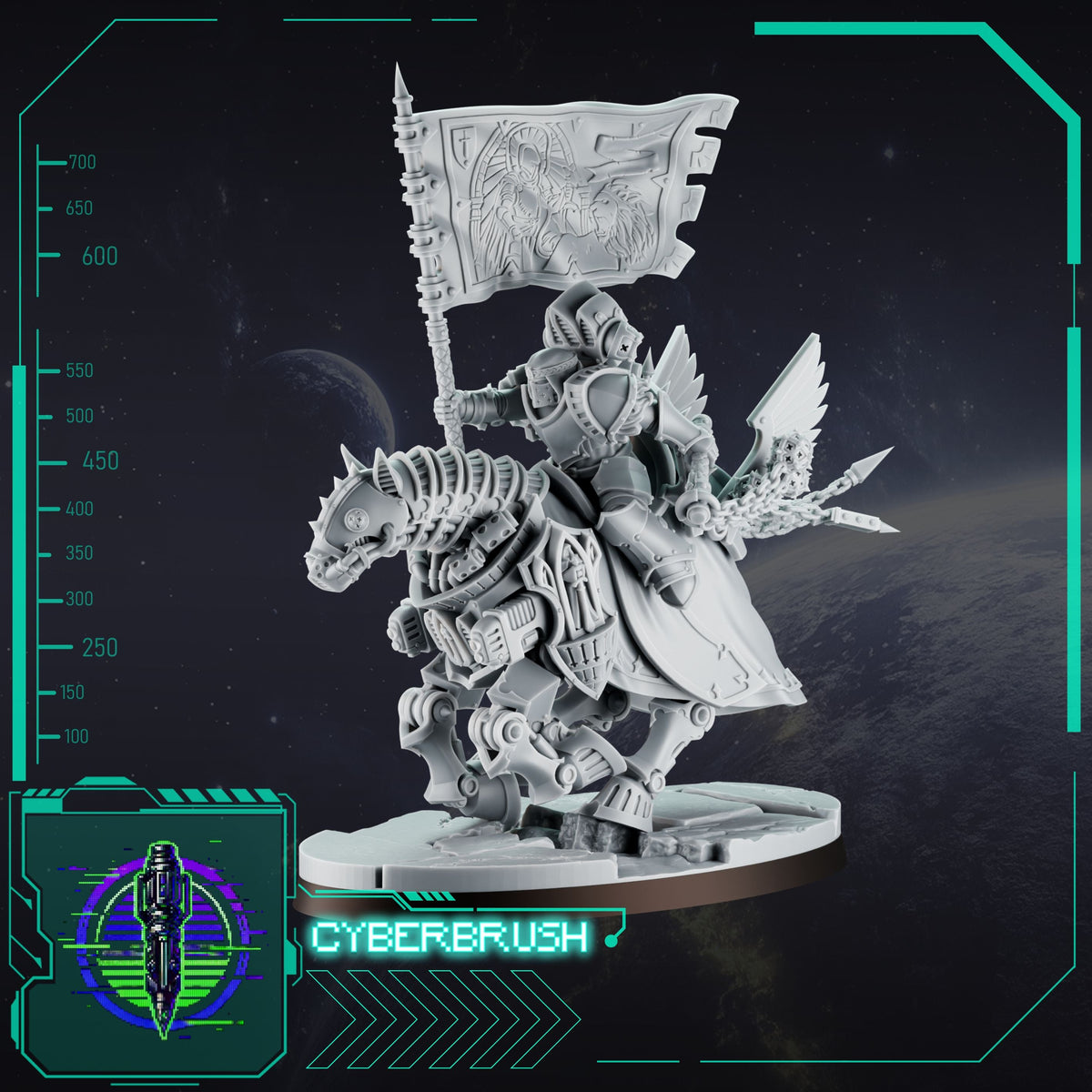 The Shadowguards – 3D printed resin crusader miniatures, view 4