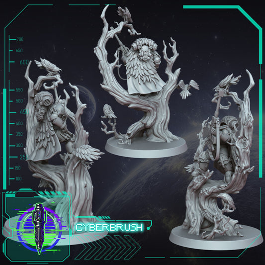 Crow Legion Sniper – 3D printed resin sniper miniature, view 2