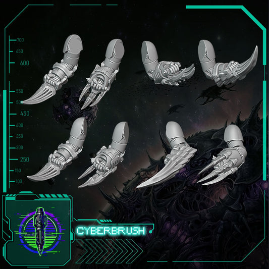 Space Bug Hunters Claws – 3D printed resin lightning claws for 32mm miniatures