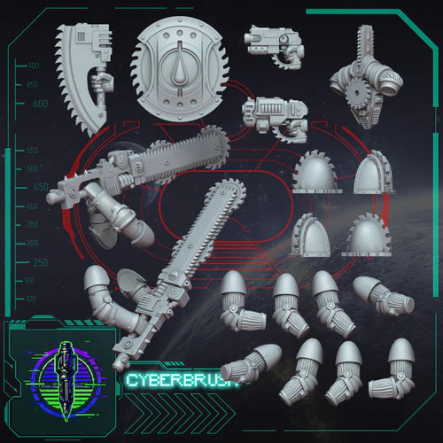 Crimson Angels Flesh Rippers Upgrade Kit – 3D printed resin upgrade bits for 32mm miniatures