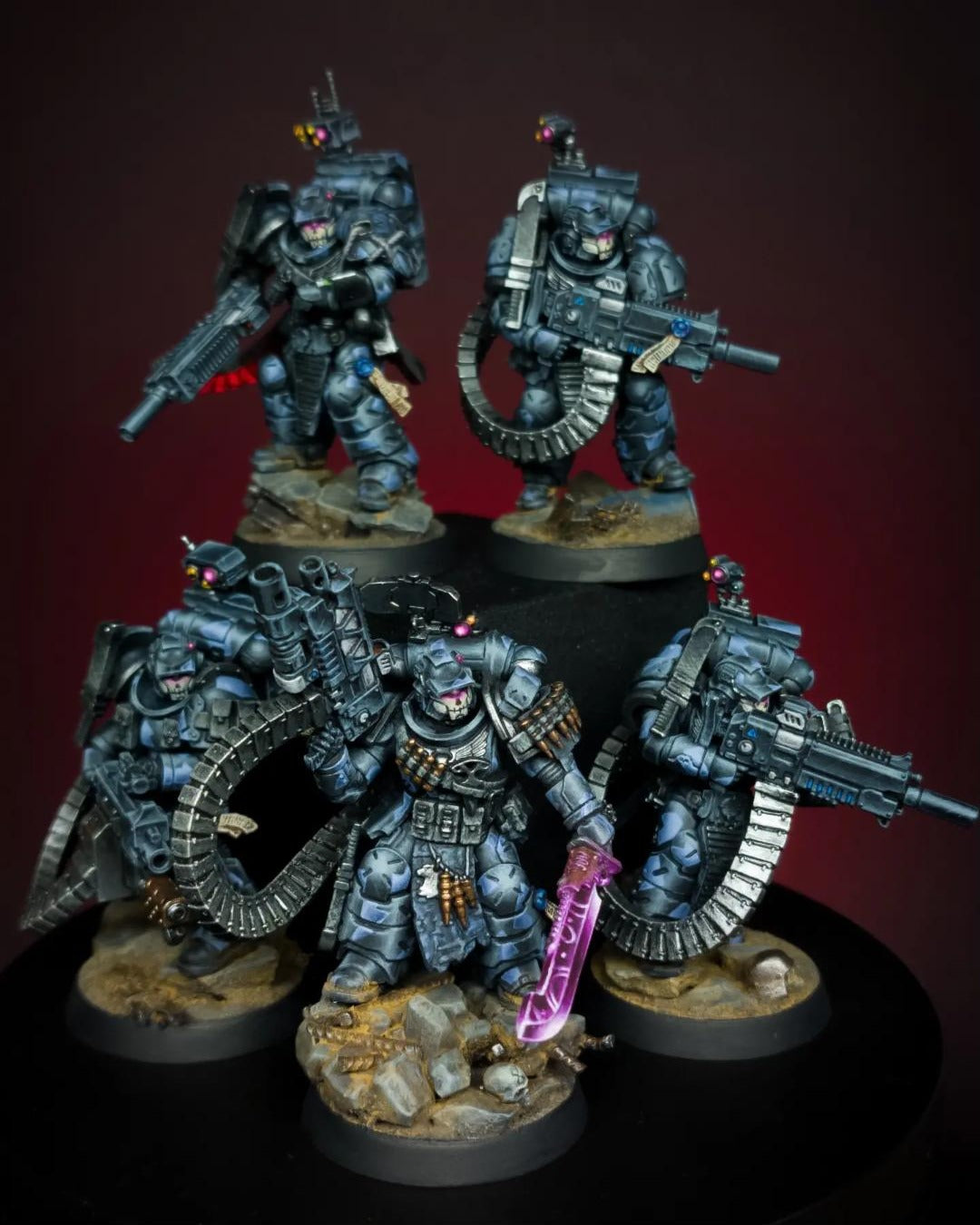 Painted and kitbashed example by @vlad_painting (Instagram) - demonstration only, product sold as unpainted resin parts
