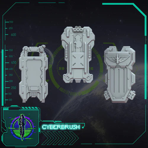 Rapt'Ops Shields – 3D printed resin tactical shields for 32mm miniatures